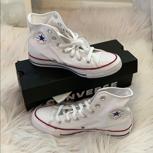 New White High Top Converse